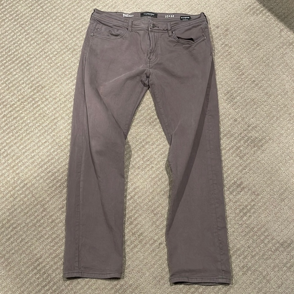 Liverpool Relaxed Straight grey jeans.  35x32